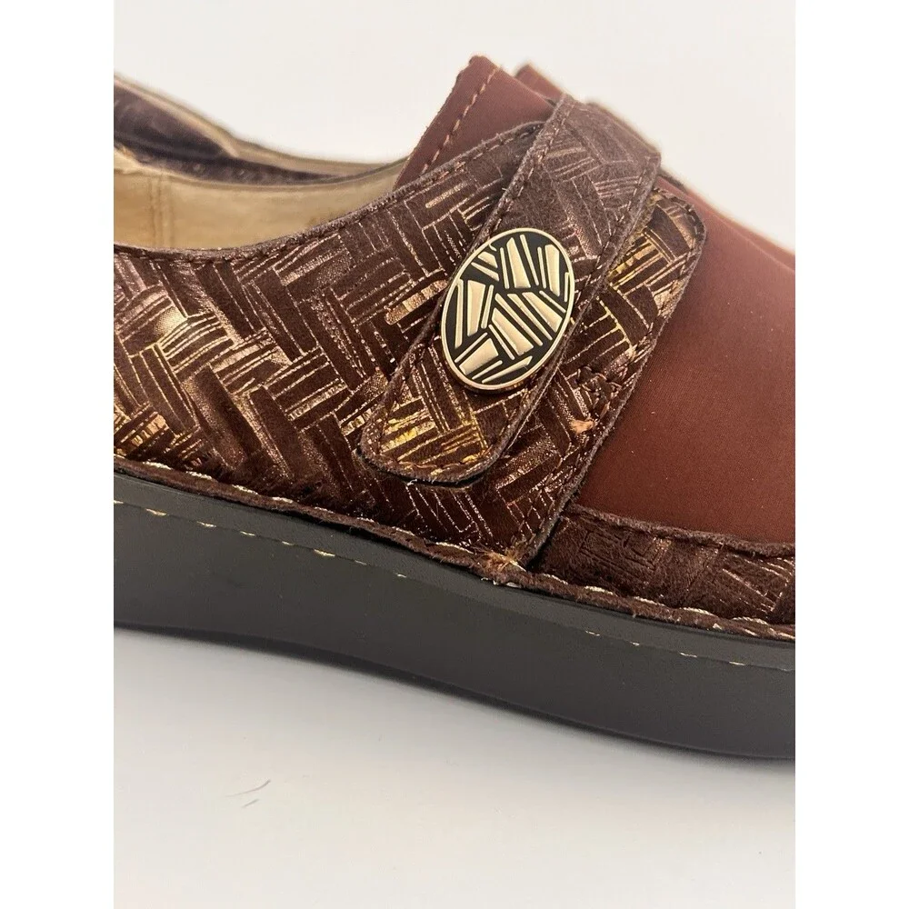 Alegria Dena Dream Fit Womens EU 41 US 10.5-11 Brown Mary Jane Comfort Shoes